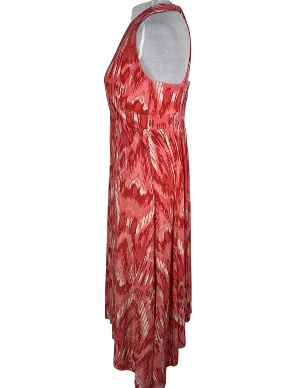 Inc International Concepts Women's Pink Red Tie-Dyed Maxi Dress Size M - Picture 3 of 4